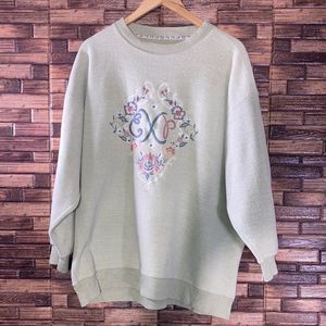 Vintage 1980s Express  Athletique Embroidered Crewneck Sweatshirt Womens Small